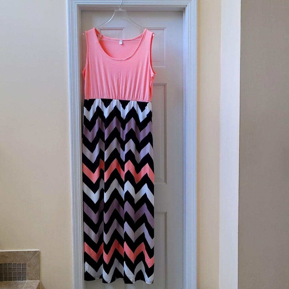 A Chevron maxi dress